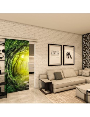 Glasschiebetür SLIM-LINE - Fotoprint Model 348