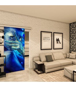Glasschiebetür SLIM-LINE - Fotoprint Model 351