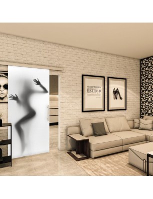 Glasschiebetür SLIM-LINE - Fotoprint Model 354