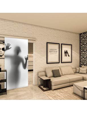 Glasschiebetür SLIM-LINE - Fotoprint Model 355