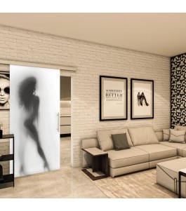 Glasschiebetür SLIM-LINE - Fotoprint Model 356