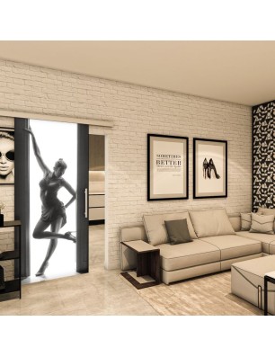 Glasschiebetür SLIM-LINE - Fotoprint Model 357