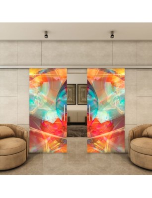 Glasschiebetür SLIM-LINE - Fotoprint Model 21