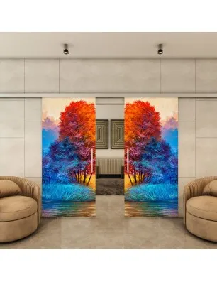 Glasschiebetür SLIM-LINE - Fotoprint Model 25