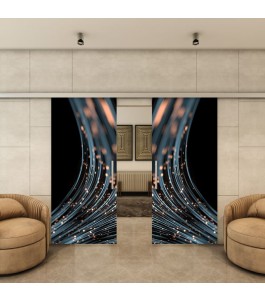 Glasschiebetür SLIM-LINE - Fotoprint Model 33