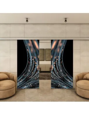 Glasschiebetür SLIM-LINE - Fotoprint Model 33
