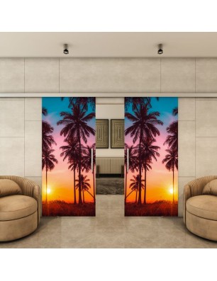 Glasschiebetür SLIM-LINE - Fotoprint Model 63