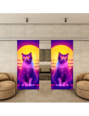Glasschiebetür SLIM-LINE - Fotoprint Model 84