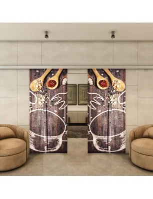 Glasschiebetür SLIM-LINE - Fotoprint Model 108