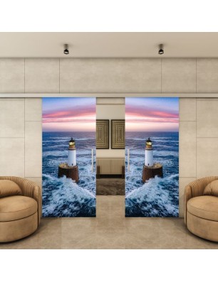 Glasschiebetür SLIM-LINE - Fotoprint Model 124