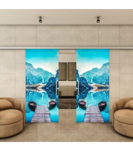Glasschiebetür SLIM-LINE - Fotoprint Model 164