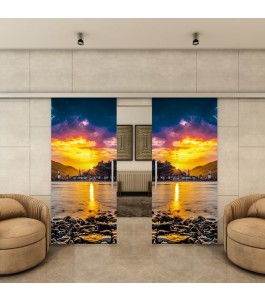 Glasschiebetür SLIM-LINE - Fotoprint Model 166