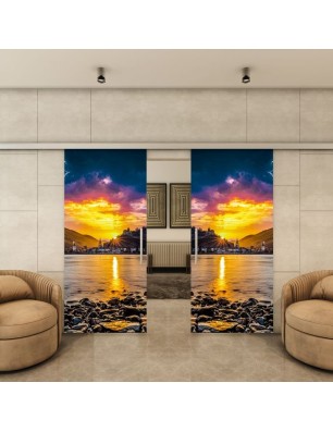 Glasschiebetür SLIM-LINE - Fotoprint Model 166