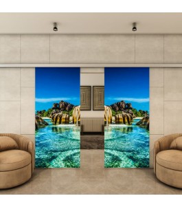 Glasschiebetür SLIM-LINE - Fotoprint Model 168
