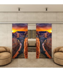 Glasschiebetür SLIM-LINE - Fotoprint Model 171