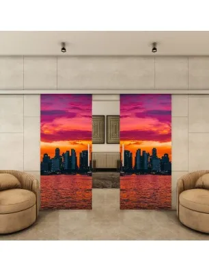 Glasschiebetür SLIM-LINE - Fotoprint Model 202