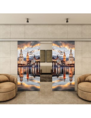Glasschiebetür SLIM-LINE - Fotoprint Model 203