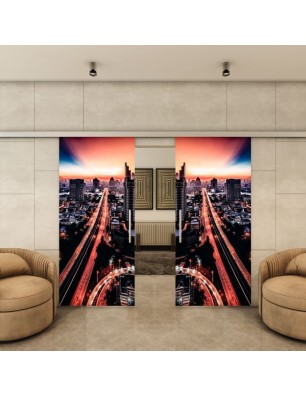 Glasschiebetür SLIM-LINE - Fotoprint Model 210