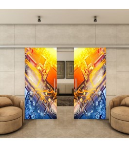 Glasschiebetür SLIM-LINE - Fotoprint Model 217