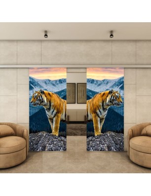 Glasschiebetür SLIM-LINE - Fotoprint Model 244