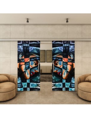 Glasschiebetür SLIM-LINE - Fotoprint Model 269