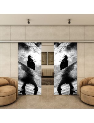 Glasschiebetür SLIM-LINE - Fotoprint Model 271