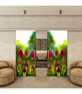 Glasschiebetür SLIM-LINE - Fotoprint Model 282