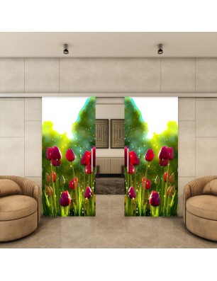 Glasschiebetür SLIM-LINE - Fotoprint Model 282