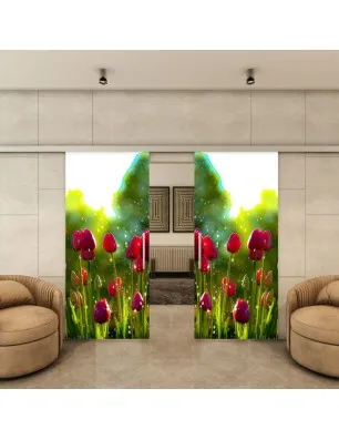 Glasschiebetür SLIM-LINE - Fotoprint Model 282