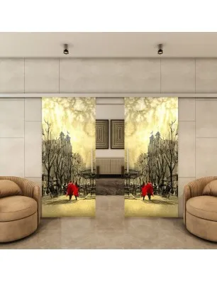 Glasschiebetür SLIM-LINE - Fotoprint Model 285