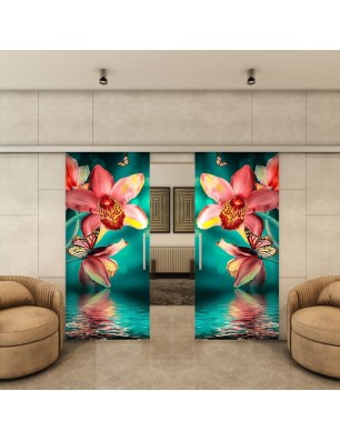 Glasschiebetür SLIM-LINE - Fotoprint Model 317