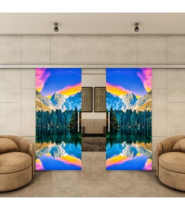 Glasschiebetür SLIM-LINE - Fotoprint Model 321