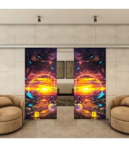 Glasschiebetür SLIM-LINE - Fotoprint Model 325