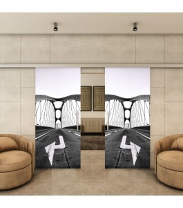Glasschiebetür SLIM-LINE - Fotoprint Model 330