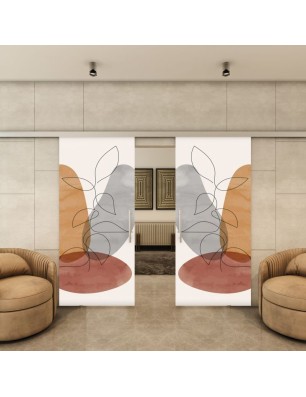 Glasschiebetür SLIM-LINE - Fotoprint Model 346