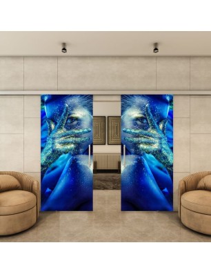 Glasschiebetür SLIM-LINE - Fotoprint Model 351