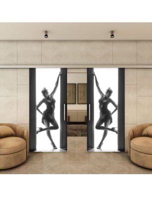Glasschiebetür SLIM-LINE - Fotoprint Model 357