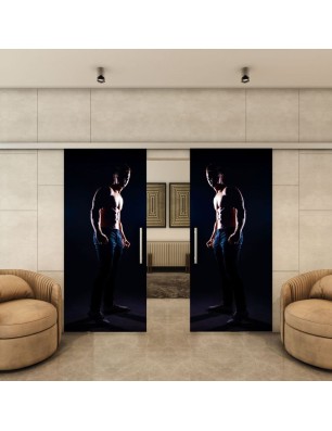 Glasschiebetür SLIM-LINE - Fotoprint Model 358