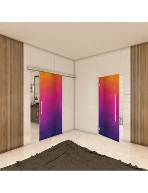 Glasschiebetür SLIM-LINE - Fotoprint Model 7