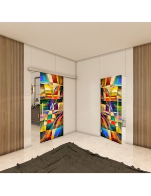 Glasschiebetür SLIM-LINE - Fotoprint Model 12
