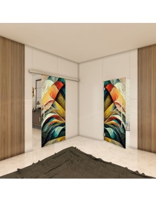 Glasschiebetür SLIM-LINE - Fotoprint Model 13