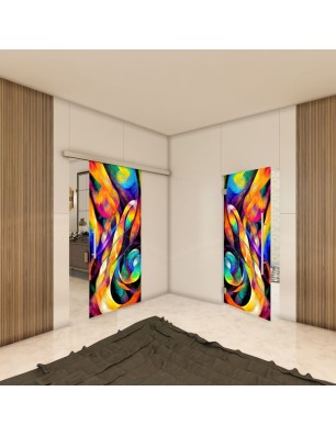Glasschiebetür SLIM-LINE - Fotoprint Model 14