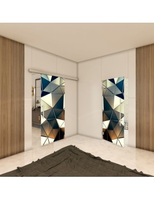 Glasschiebetür SLIM-LINE - Fotoprint Model 19