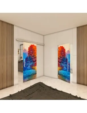 Glasschiebetür SLIM-LINE - Fotoprint Model 25