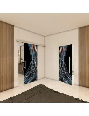 Glasschiebetür SLIM-LINE - Fotoprint Model 33