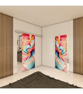 Glasschiebetür SLIM-LINE - Fotoprint Model 35