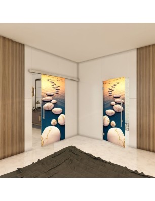Glasschiebetür SLIM-LINE - Fotoprint Model 37