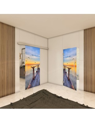 Glasschiebetür SLIM-LINE - Fotoprint Model 44
