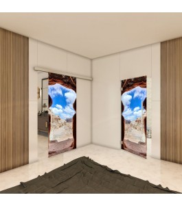 Glasschiebetür SLIM-LINE - Fotoprint Model 45
