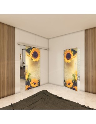 Glasschiebetür SLIM-LINE - Fotoprint Model 50